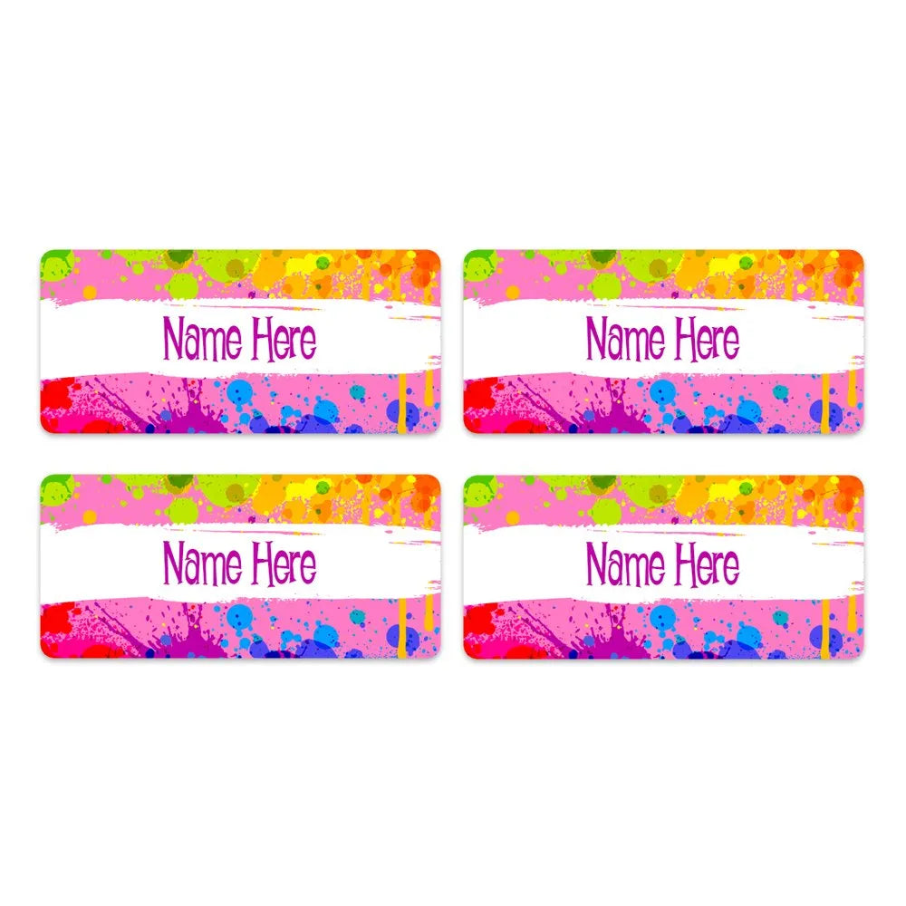 Splatter Rectangle Name Labels