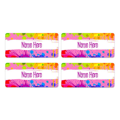 Splatter Rectangle Name Labels