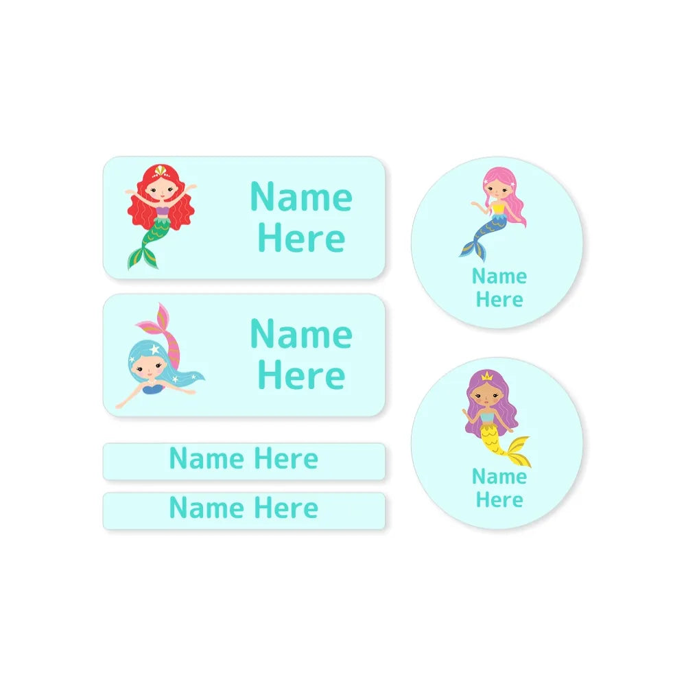 Mermaids Mixed Name Label Pack