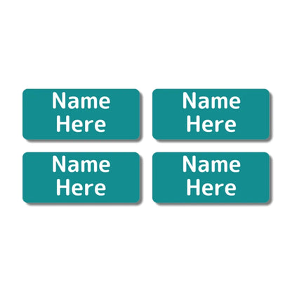Single Colour Rectangle Name Labels