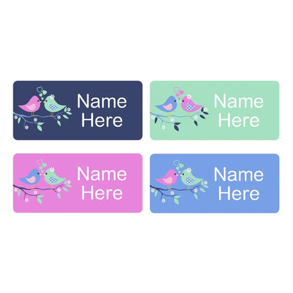 Two Birds Rectangle Name Labels