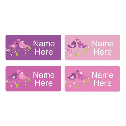 Two Birds Rectangle Name Labels