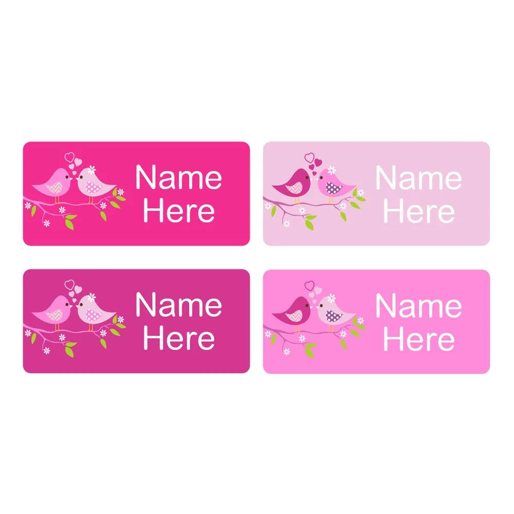 Two Birds Rectangle Name Labels