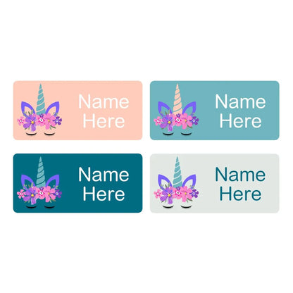 Unicorn Horn Rectangle Name Labels