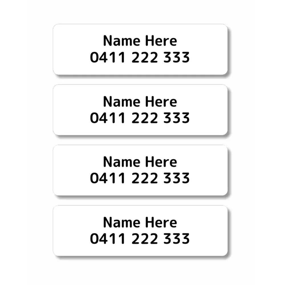 Single Colour Iron On Clothing Labels