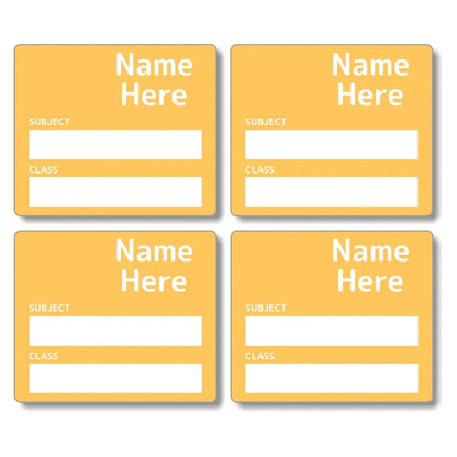 Single Colour School Book Labels