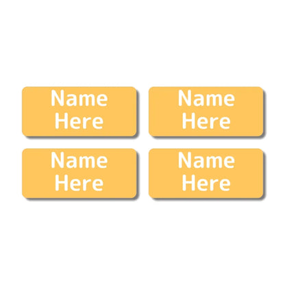 Single Colour Rectangle Name Labels