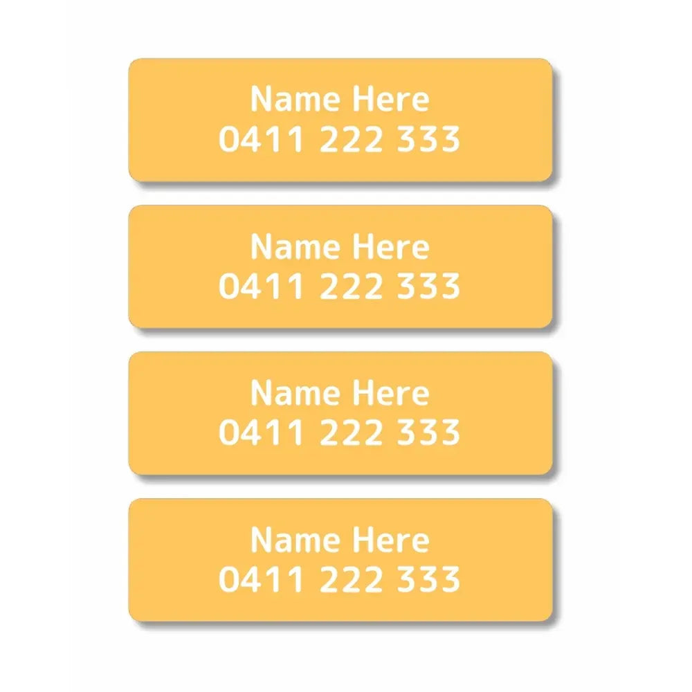 Single Colour Iron On Clothing Labels