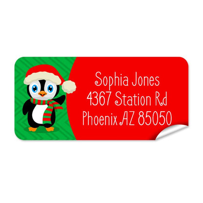 Penguin Return Address Label